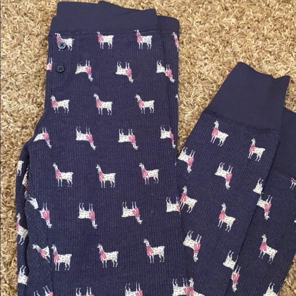 Llama thermal pajama leggings